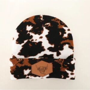 Cow Print Beanie
